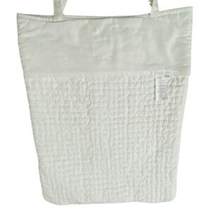 Pottery Barn Pickstitch Standard White Pillow Cover with Ties Farmhouse Bohemian